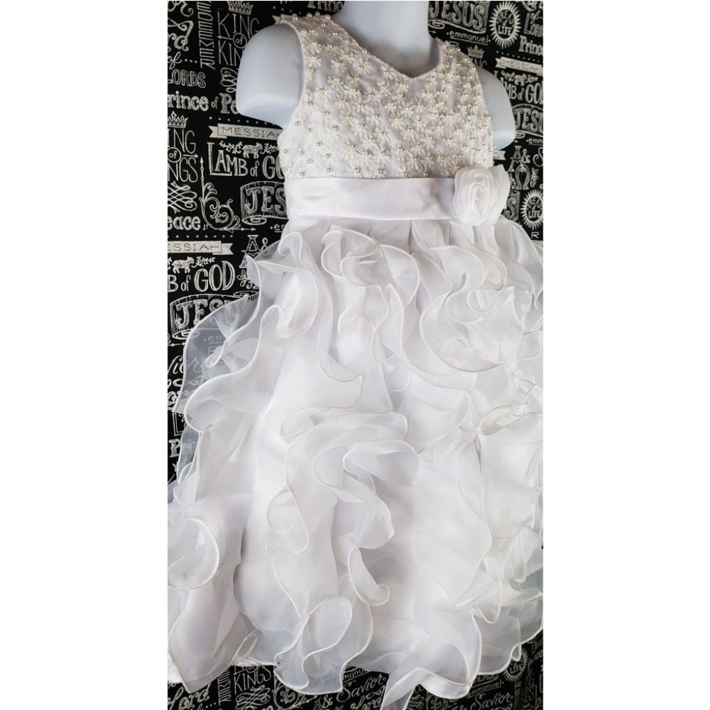 iefiel Ruffle Dress sz 4 - Picture 3 of 7